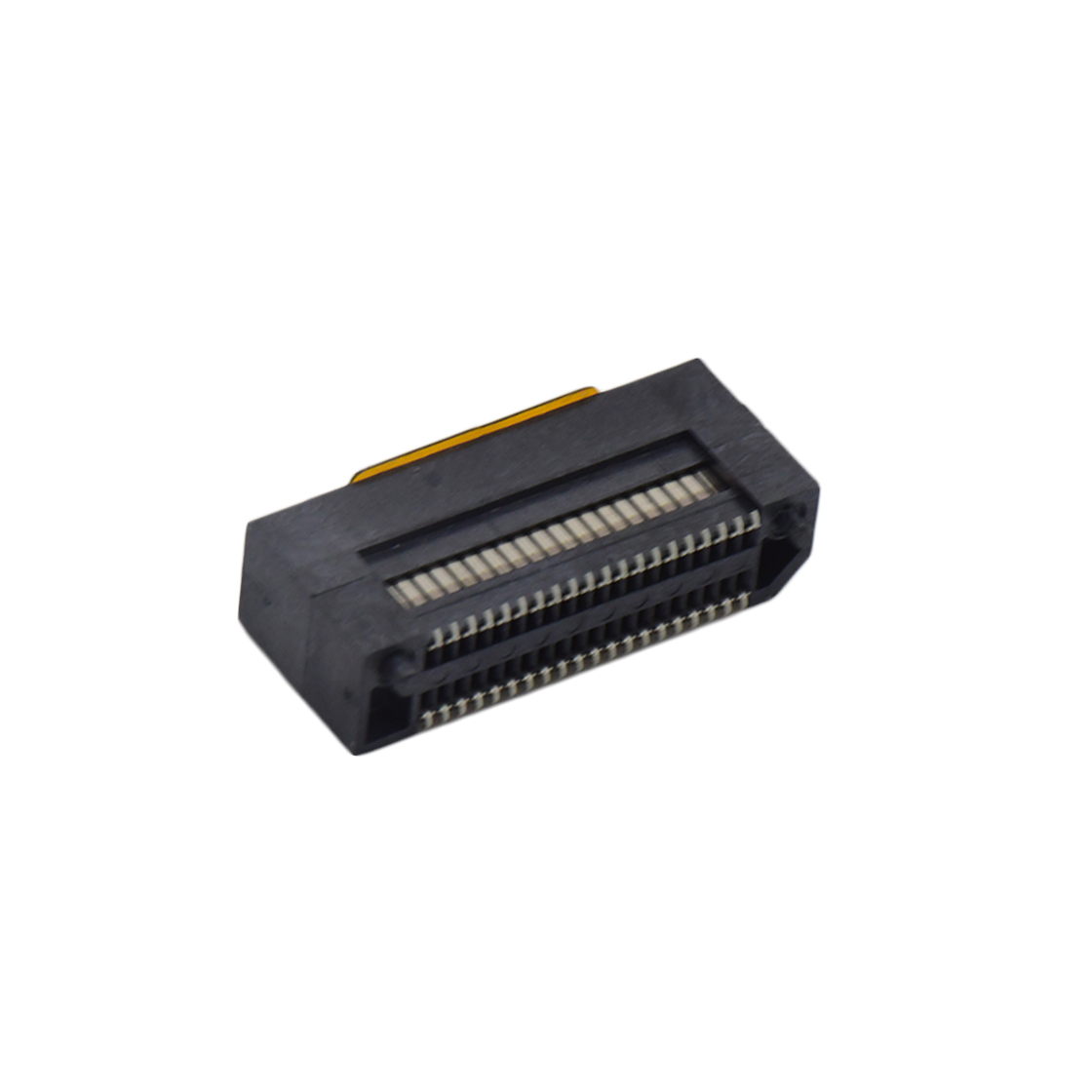 B0805板对板连接器Pitch 0.8mm ERF8 单槽H9.0母座（高速传输20G) 40Pin黑色 镀半金雾锡10u"